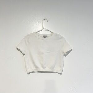 NWOT: Forever 21 Ribbed Cropped Short Sleeve Top